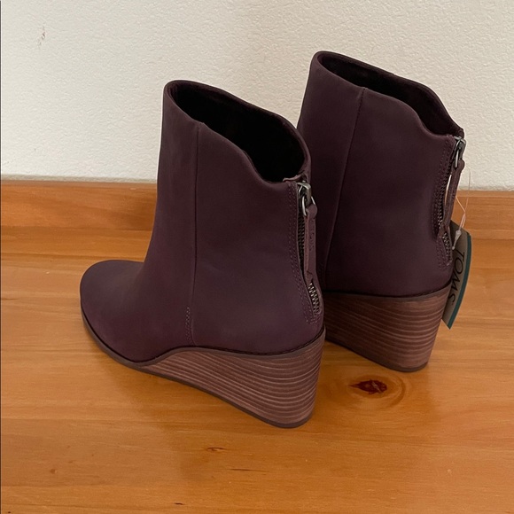 Toms Dark Plum Ankle Booties - Picture 9 of 11